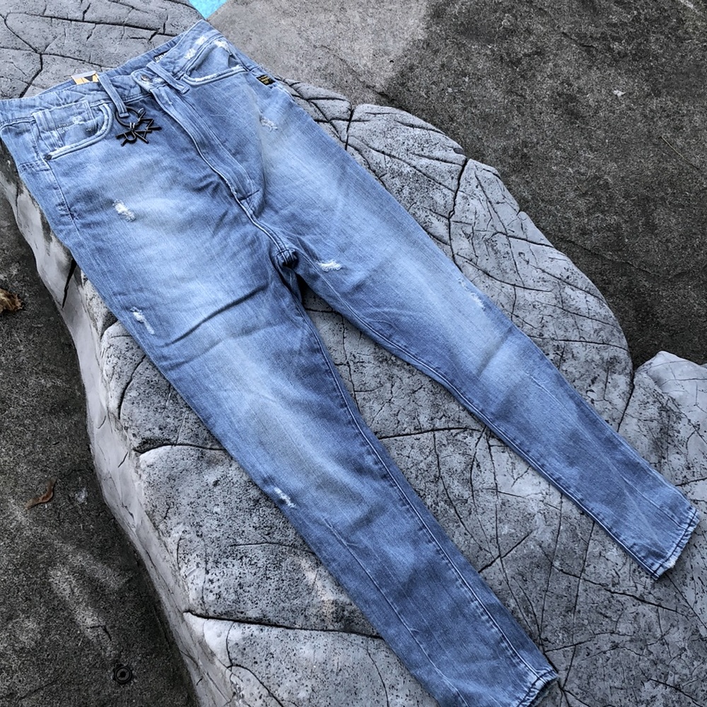 G-STAR (26x32) Elect C LSE TPD break denim, distressed, sand wash